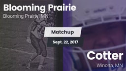 Matchup: Blooming Prairie vs. Cotter  2017