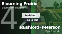 Matchup: Blooming Prairie vs. Rushford-Peterson  2017
