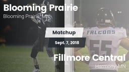 Matchup: Blooming Prairie vs. Fillmore Central  2018