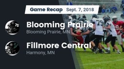 Recap: Blooming Prairie  vs. Fillmore Central  2018