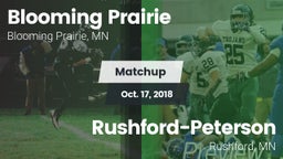 Matchup: Blooming Prairie vs. Rushford-Peterson  2018
