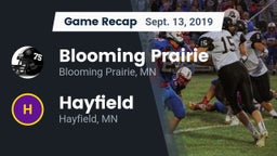 Recap: Blooming Prairie  vs. Hayfield  2019
