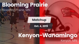Matchup: Blooming Prairie vs. Kenyon-Wanamingo  2019