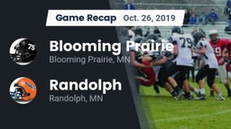 Recap: Blooming Prairie  vs. Randolph  2019