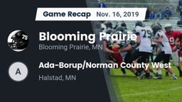 Recap: Blooming Prairie  vs. Ada-Borup/Norman County West 2019