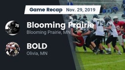 Recap: Blooming Prairie  vs. BOLD  2019