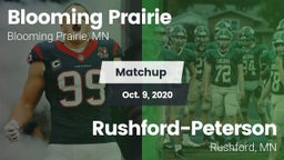 Matchup: Blooming Prairie vs. Rushford-Peterson  2020