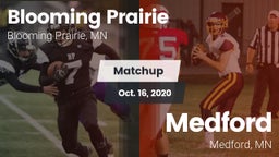 Matchup: Blooming Prairie vs. Medford  2020