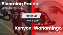 Matchup: Blooming Prairie vs. Kenyon-Wanamingo  2020