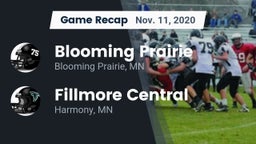 Recap: Blooming Prairie  vs. Fillmore Central  2020