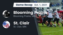 Recap: Blooming Prairie  vs. St. Clair  2021