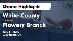 White County  vs Flowery Branch  Game Highlights - Jan. 31, 2020