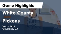 White County  vs Pickens  Game Highlights - Jan. 9, 2024