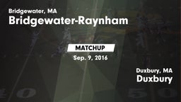 Matchup: Bridgewater-Raynham vs. Duxbury  2016