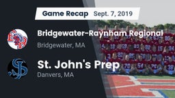 Recap: Bridgewater-Raynham Regional  vs. St. John's Prep 2019