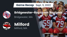 Recap: Bridgewater-Raynham Regional  vs. Milford  2022