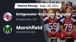 Recap: Bridgewater-Raynham Regional  vs. Marshfield  2022