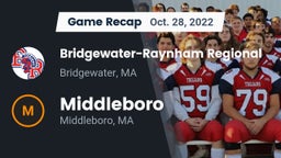 Recap: Bridgewater-Raynham Regional  vs. Middleboro  2022