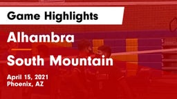 Alhambra  vs South Mountain  Game Highlights - April 15, 2021