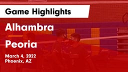 Alhambra  vs Peoria  Game Highlights - March 4, 2022