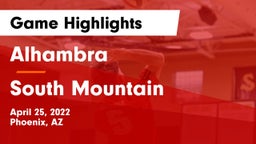 Alhambra  vs South Mountain  Game Highlights - April 25, 2022