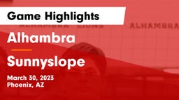 Alhambra  vs Sunnyslope  Game Highlights - March 30, 2023