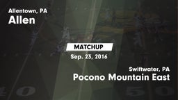 Matchup: Allen vs. Pocono Mountain East  2016