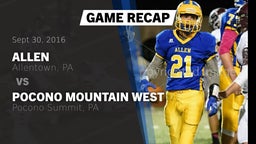 Recap: Allen  vs. Pocono Mountain West  2016