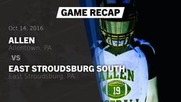 Recap: Allen  vs. East Stroudsburg South  2016