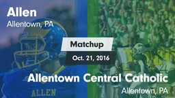 Matchup: Allen vs. Allentown Central Catholic  2016