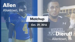 Matchup: Allen vs. Dieruff  2016