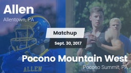 Matchup: Allen vs. Pocono Mountain West  2017