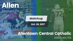Matchup: Allen vs. Allentown Central Catholic  2017