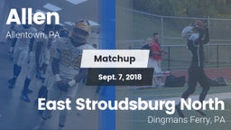 Matchup: Allen vs. East Stroudsburg North  2018