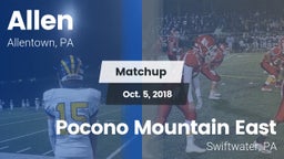 Matchup: Allen vs. Pocono Mountain East  2018