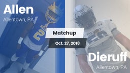 Matchup: Allen vs. Dieruff  2018