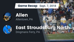 Recap: Allen  vs. East Stroudsburg North  2018