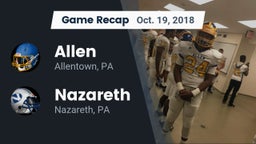 Recap: Allen  vs. Nazareth  2018