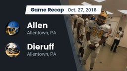 Recap: Allen  vs. Dieruff  2018