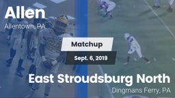 Matchup: Allen vs. East Stroudsburg North  2019