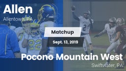 Matchup: Allen vs. Pocono Mountain West  2019