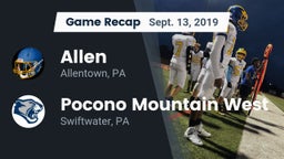 Recap: Allen  vs. Pocono Mountain West  2019