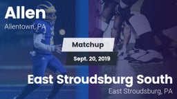 Matchup: Allen vs. East Stroudsburg  South 2019
