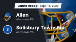 Recap: Allen  vs. Salisbury Township  2020