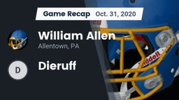 Recap: William Allen  vs. Dieruff 2020