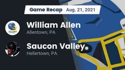 Recap: William Allen  vs. Saucon Valley  2021