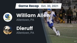 Recap: William Allen  vs. Dieruff  2021