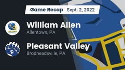 Recap: William Allen  vs. Pleasant Valley  2022
