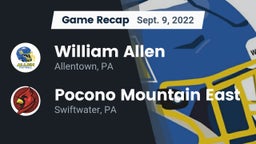 Recap: William Allen  vs. Pocono Mountain East  2022