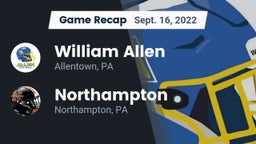 Recap: William Allen  vs. Northampton  2022